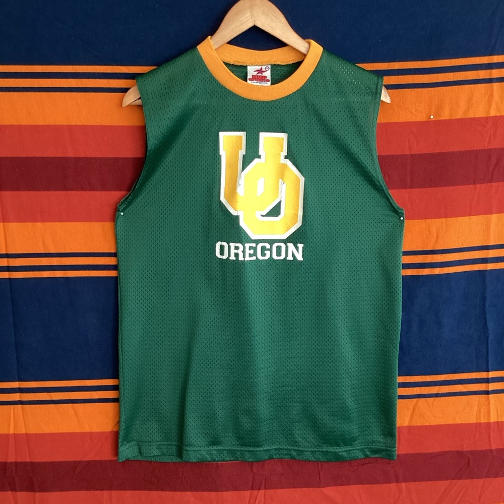 Vintage MVP sports Oregon ducks mesh basketball jersey #6 made in USA youth XL